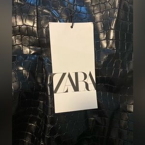 ZARA never worn new with tags leather skirt